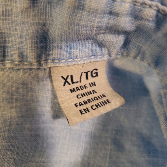 Tommy Bahamas Sea Glass Breezer Linen Shirt size XL.  In excellent condition. - Picture 3 of 7